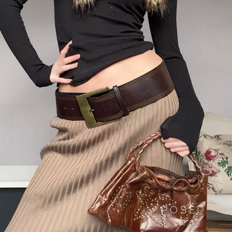 Janay Retro Metal Buckle Belt [LW2XGUSW]