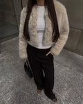 LaPose - Janayah Cropped Faux Fur Jacket