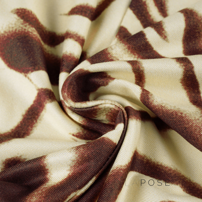 Jannat Retro Ripple Midi Skirt [GSB2GFIT]