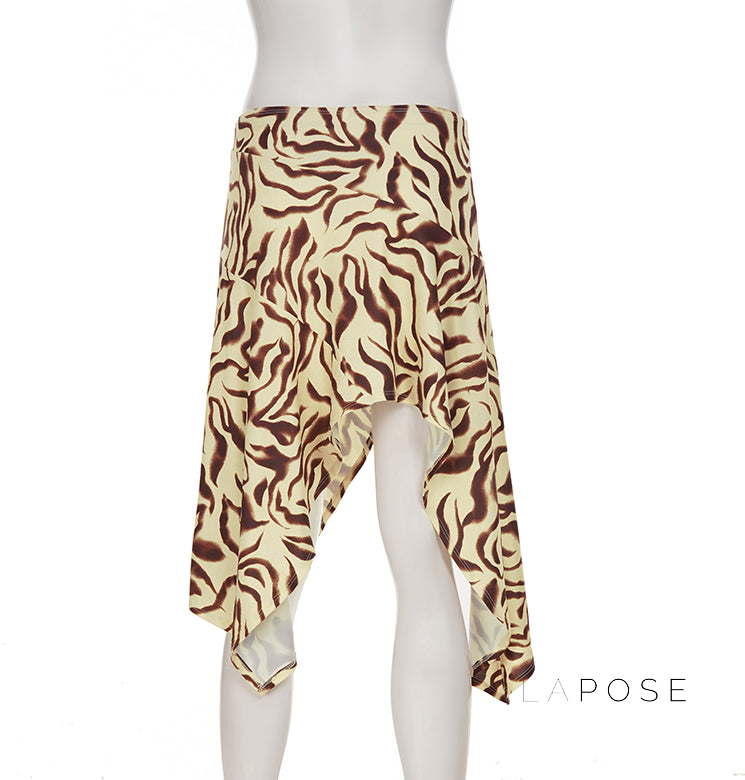 Jannat Retro Ripple Midi Skirt [YM3UG2RJ]