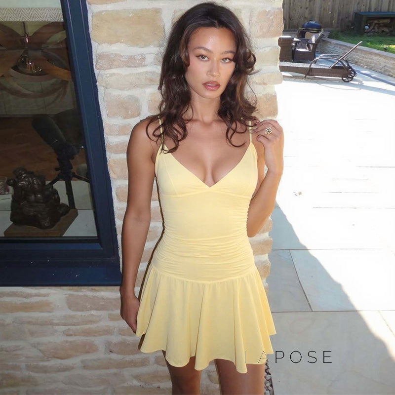 Javeah Ruched Bodycon Mini Dress [8Q2JJQDR]