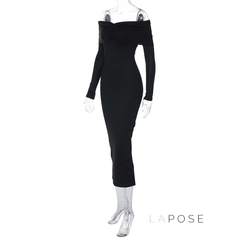 Jaxyn Off Shoulder Bodycon Dress [ZZEA1N3Q]