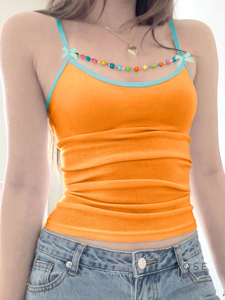 Jayana Beaded Bow Crop Top [EEUZB8O0]