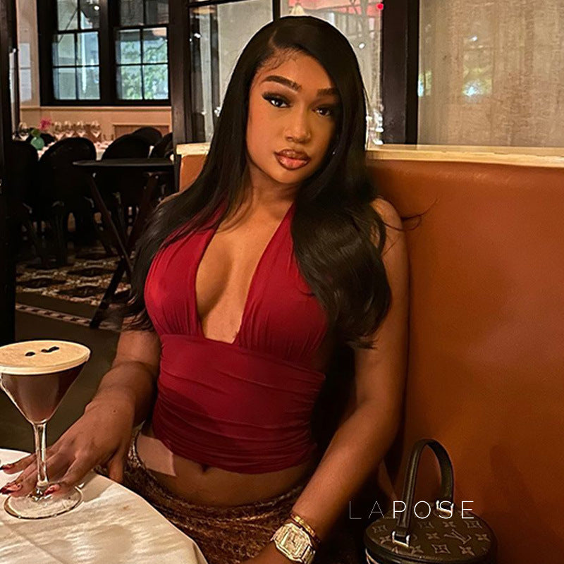 Jayana Halter Crop Top [IS7DOIR7]
