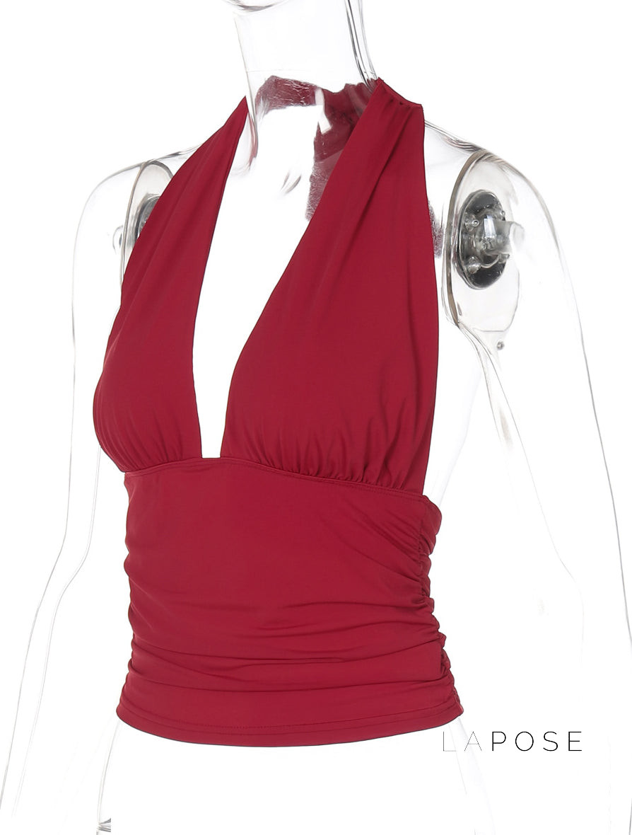 Jayana Halter Crop Top [ZLLH30BL]