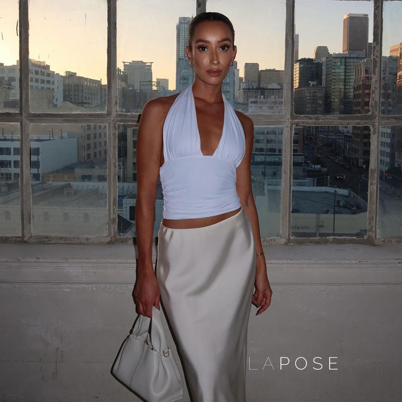 Jayana Halter Crop Top [FXW59S2N]