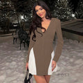 Jayani Contrasting Trim Skirt Set [SZOPJCYM]