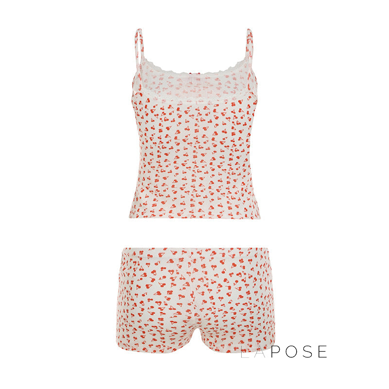 Jaycie Cherry Print Lounge Set [ISMX8GT9]