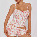 Jaycie Cherry Print Lounge Set [FN88R10B]
