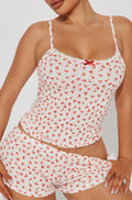 Jaycie Cherry Print Lounge Set [W5Z7JCKA]