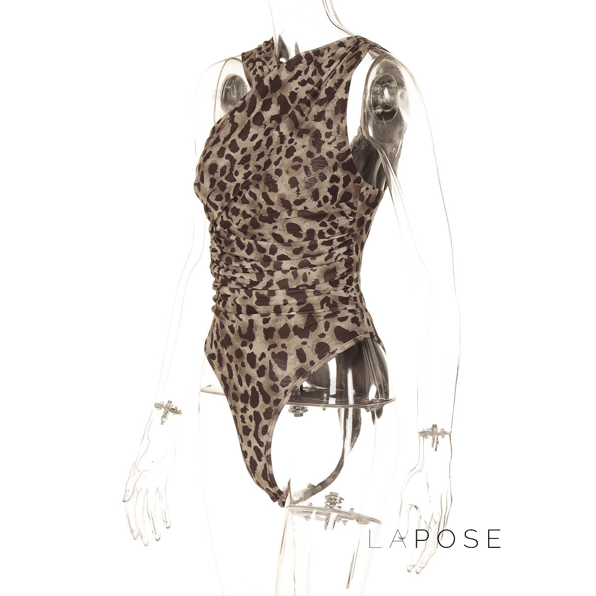 Jayliana Asymmetric Pleated Romper [3DP1FGSR]