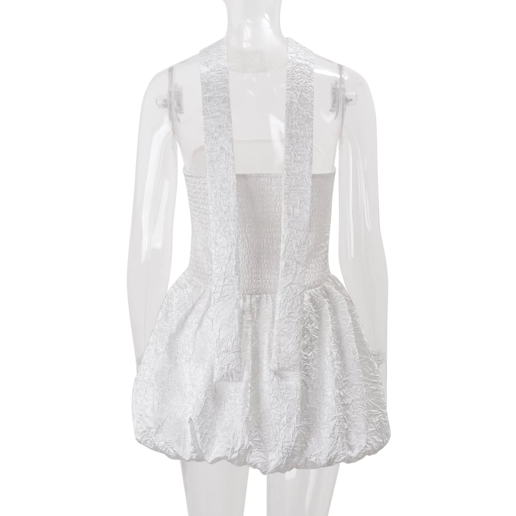 LaPose - Jaylinn Textured Bubble Mini Dress