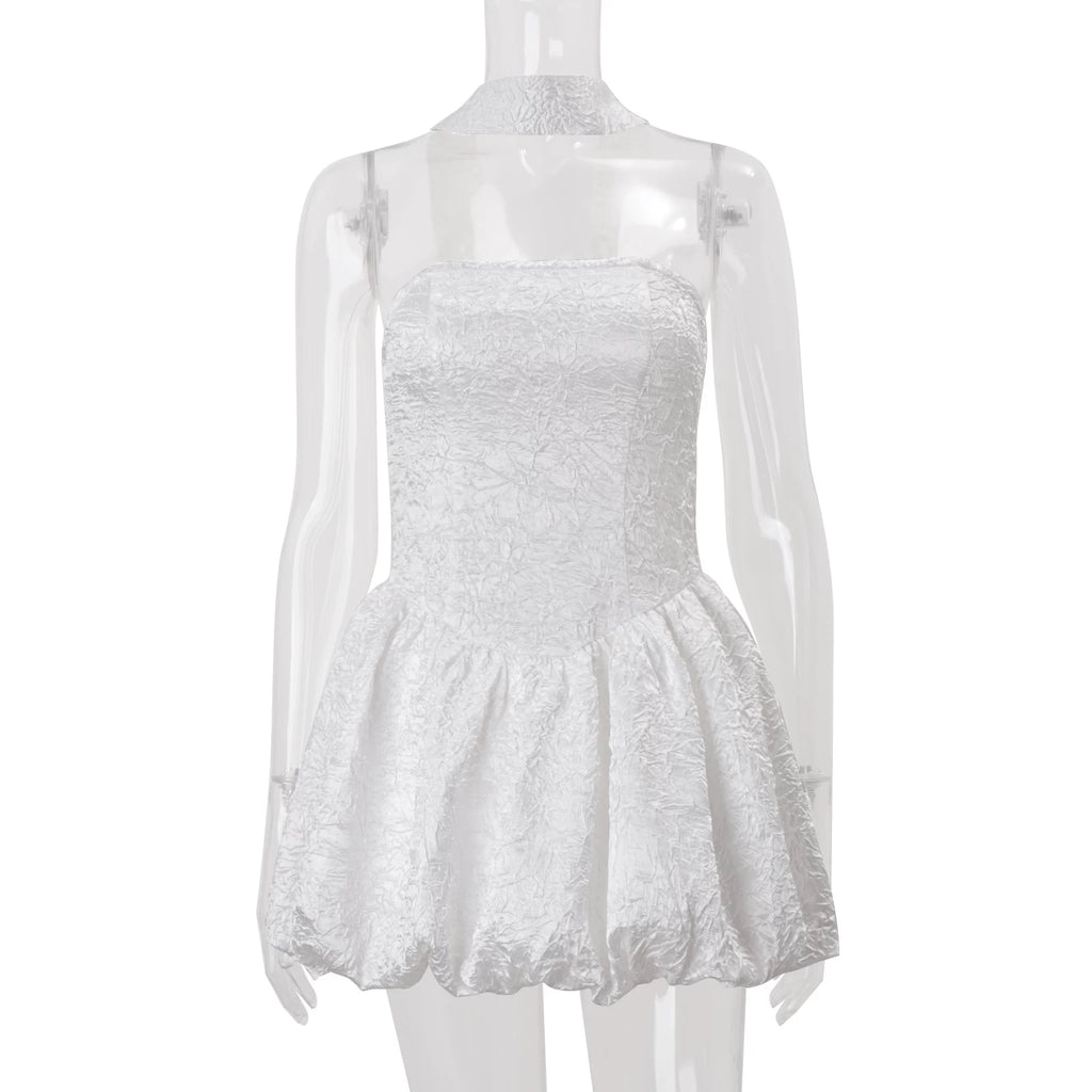 LaPose - Jaylinn Textured Bubble Mini Dress