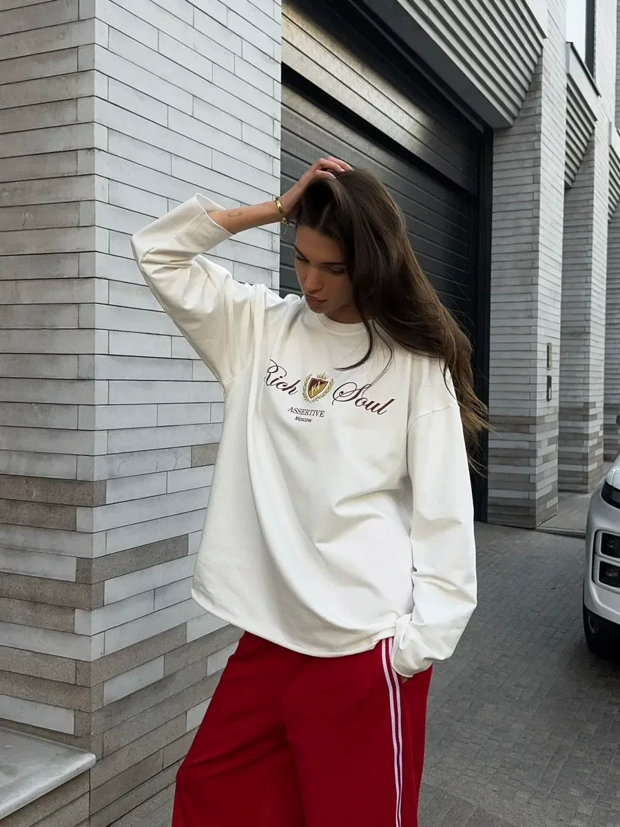 LaPose - Jayme Graphic Long Sleeve Top
