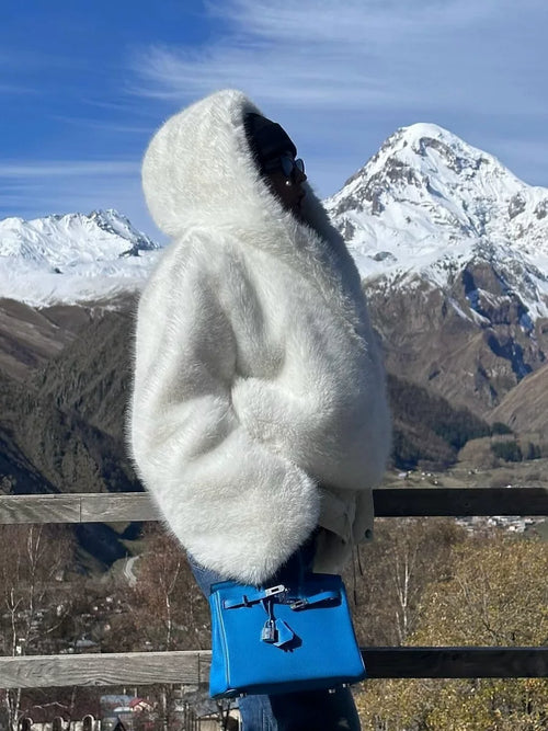 LaPose - Jayonna Hooded Faux Fur Jacket