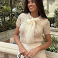 Jazmyne Bow Knit Cardigan [EZ2GDG6Y]