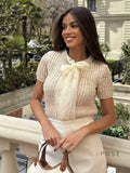 Jazmyne Bow Knit Cardigan [WAGPDFB2]