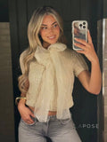 Jazmyne Bow Knit Cardigan [8OF5M561]