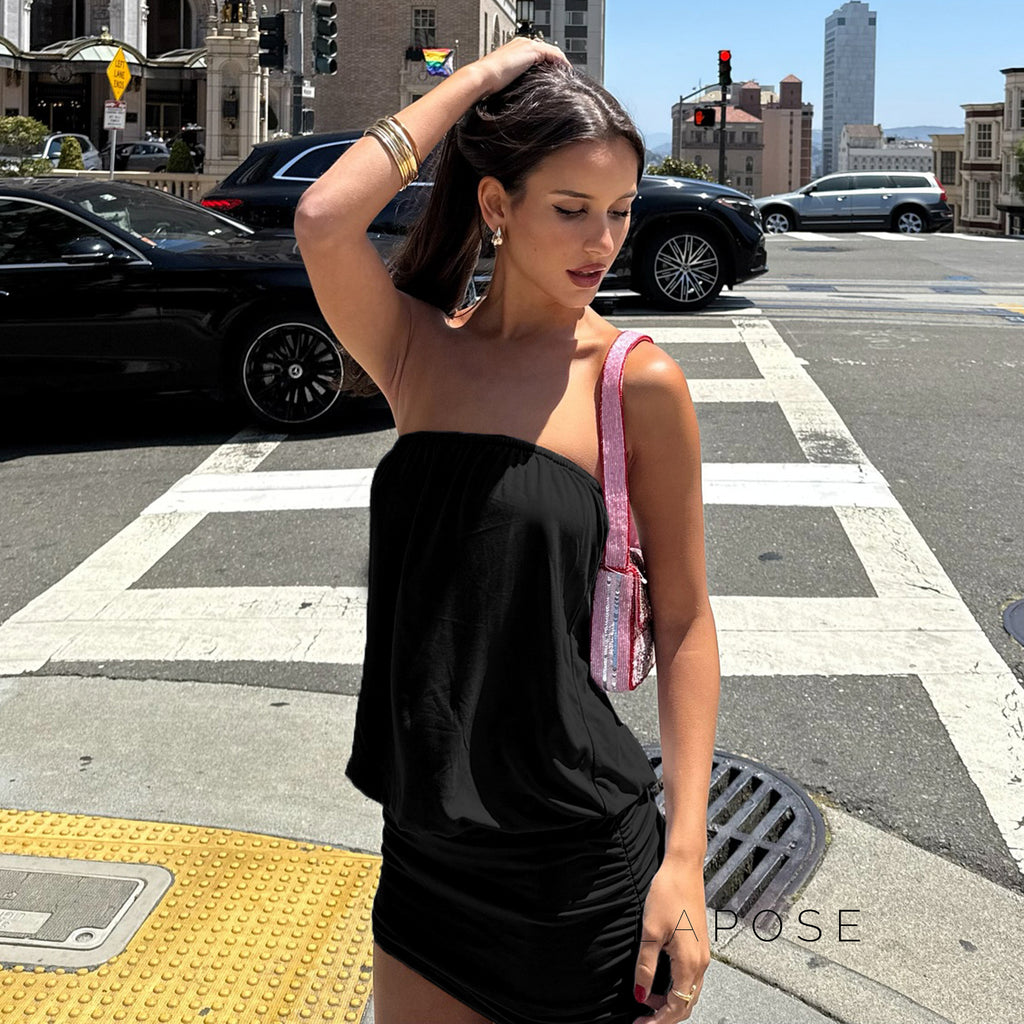 Jeanelle Strapless Mini Dress [VNCIZQOA]