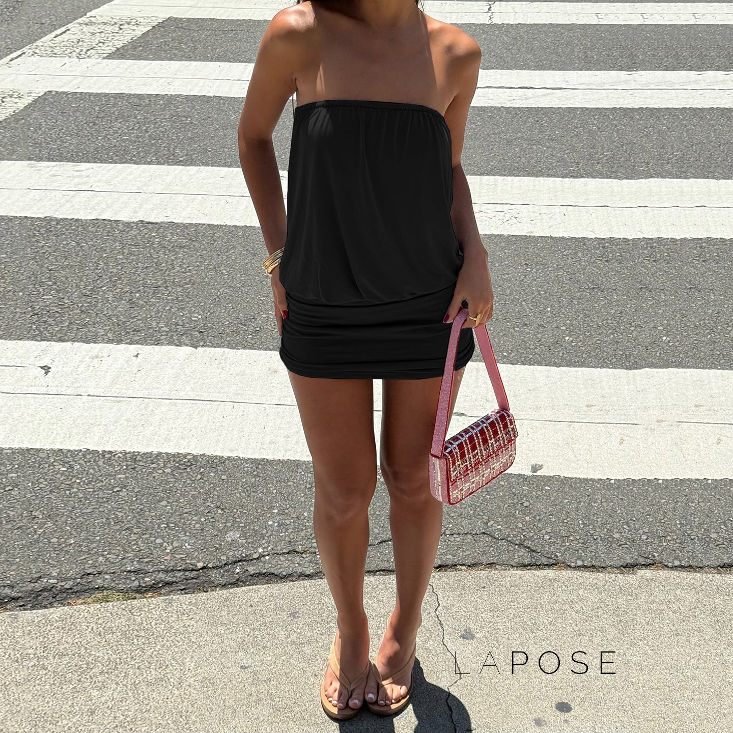 Jeanelle Strapless Mini Dress [M286HZVG]