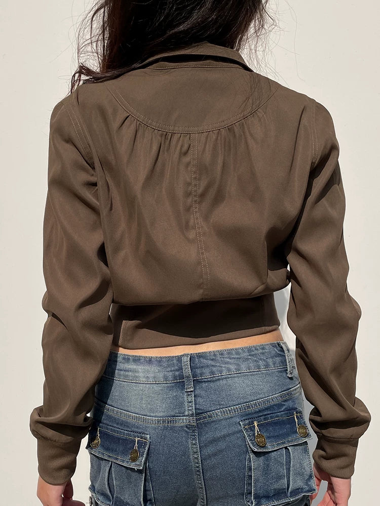 LaPose - Jeanette Cropped Utility Zip Jacket