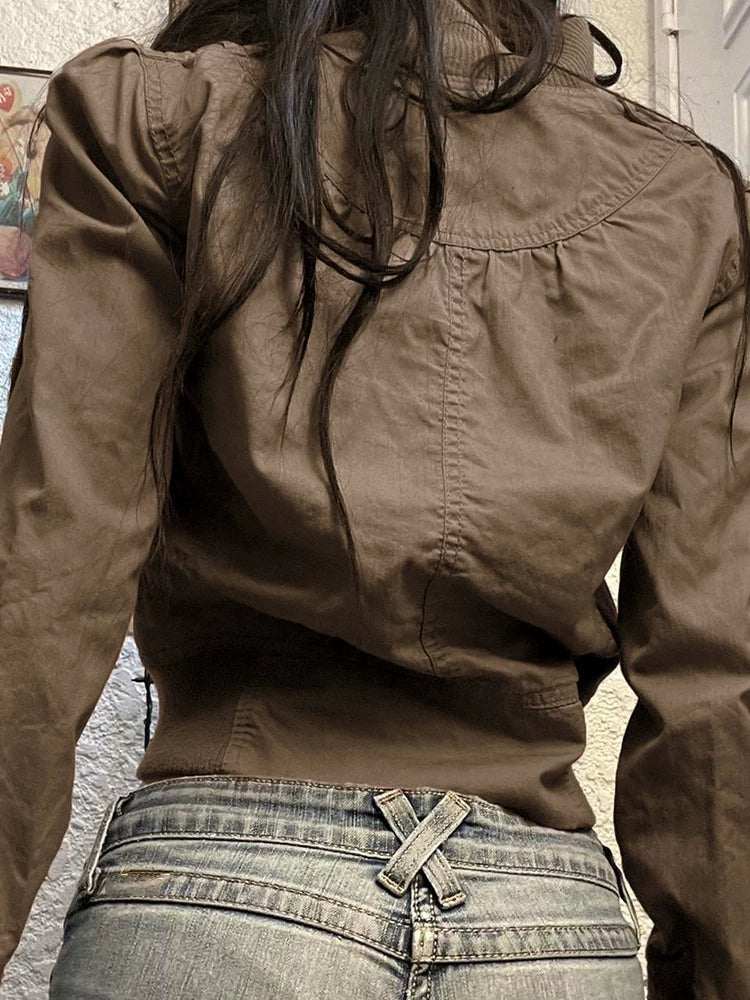 LaPose - Jeanette Cropped Utility Zip Jacket