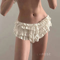 Jenavieve Ruffled Beach Shorts [HDB9H5L0]