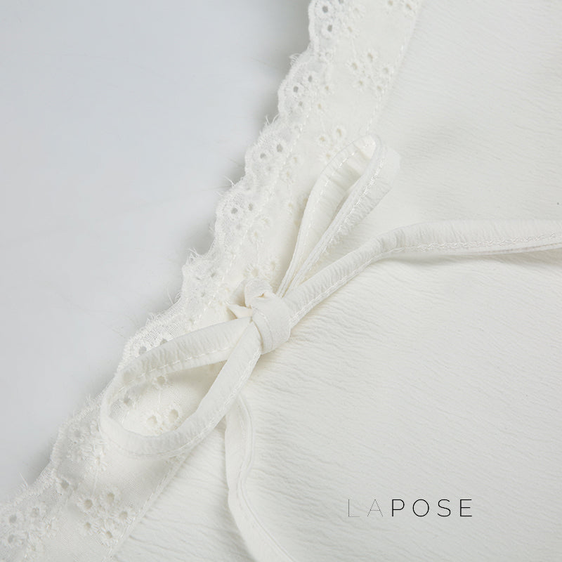 Jenesis Lace Bow Mini Skirt