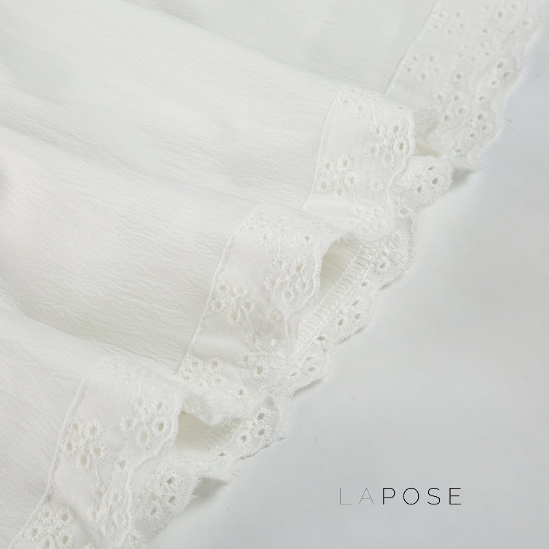 Jenesis Lace Bow Mini Skirt