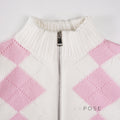 Jenesis Plaid Knit Cardigan [YDXARV5S]
