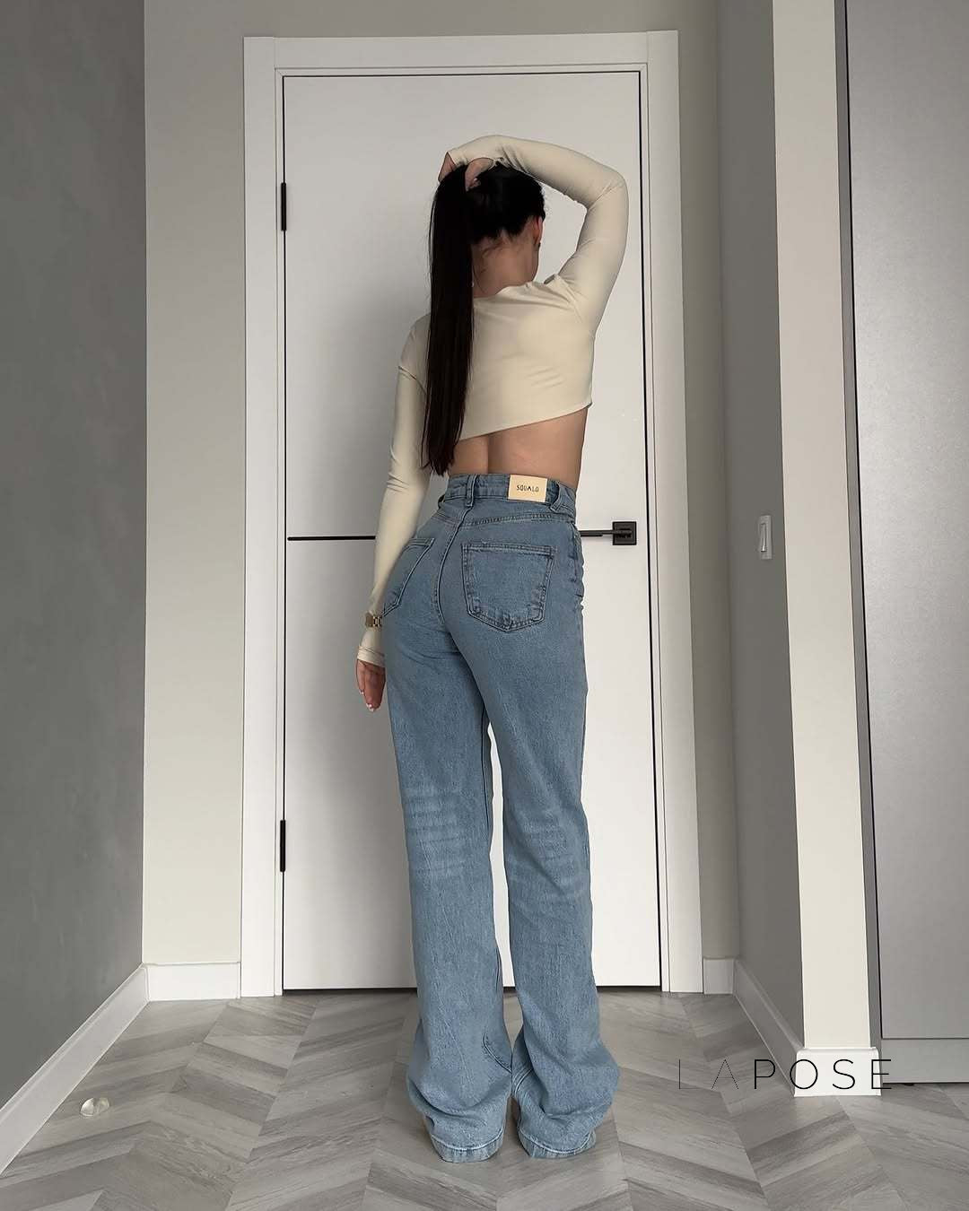 Jenessa Flared Split Hem Jeans [WMBITVIA]