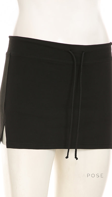Jenna Knit Lace-Up Mini Skirt [CKFUSBRM]
