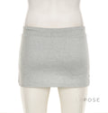 Jenna Knit Lace-Up Mini Skirt [PJ2DU3R8]