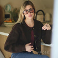 Jennah Coffee Knit Cardigan [9DR94PA3]