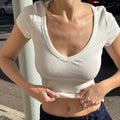 Jennie V-Neck Crop Top [H2WB691H]