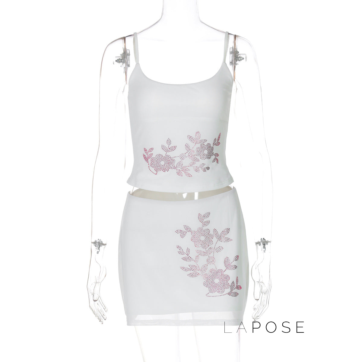 Jensen Rhinestone Mini Skirt Set [0HHAO3PX]