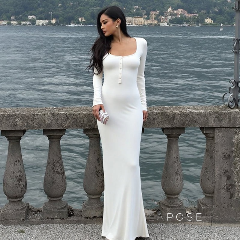 Jermany Slim Fit Maxi Dress [EG7CCMF4]