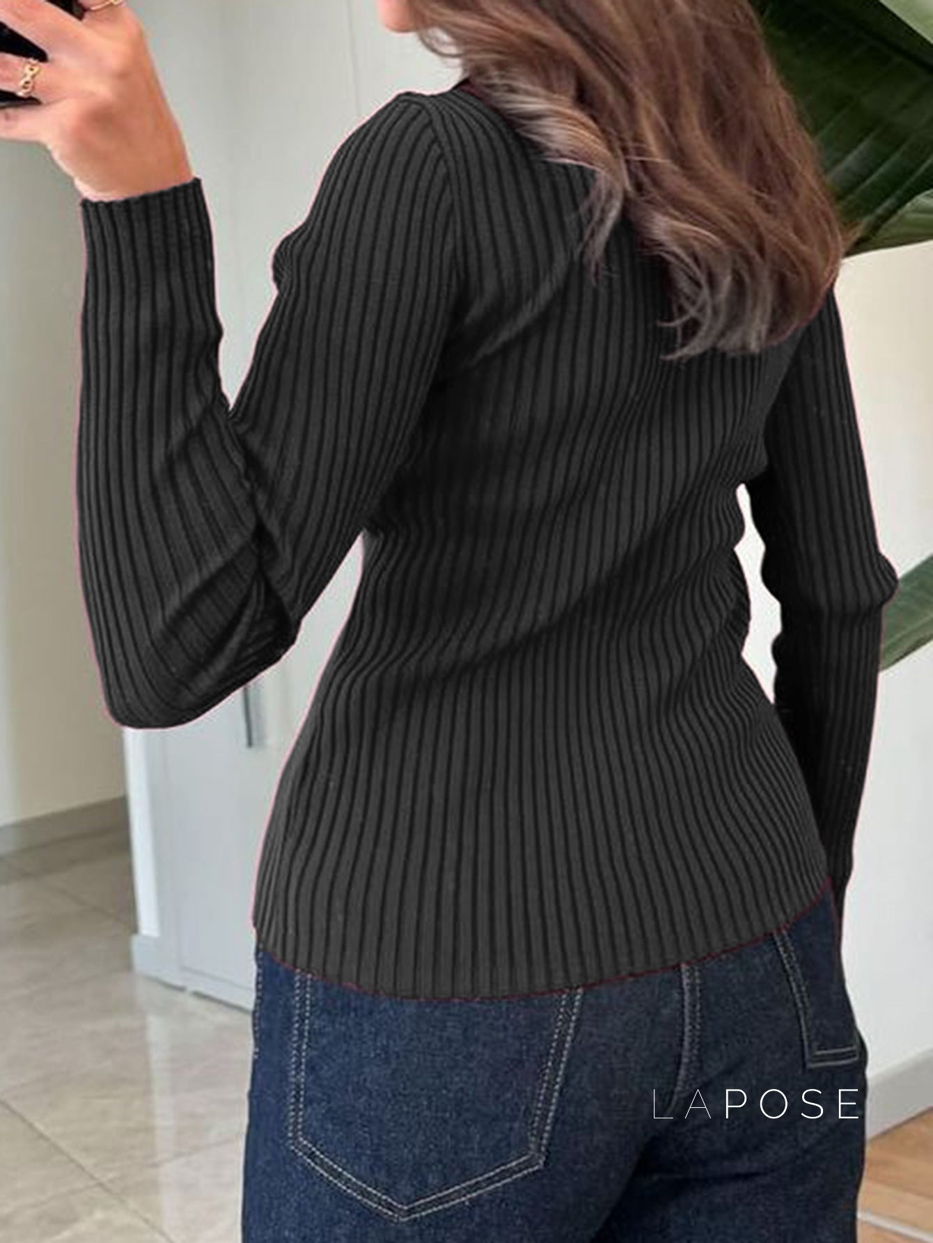 Jessalynn Knit Polo Top [4JQ41LZF]
