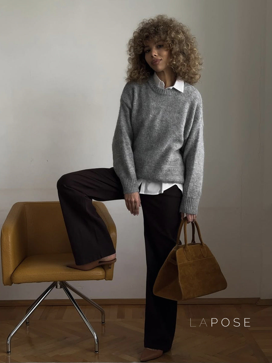 Jessie Colorblock Knit Sweater [3JEXEB69]