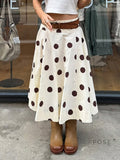Jett Polka Dot Midi Skirt [I531T0EZ]
