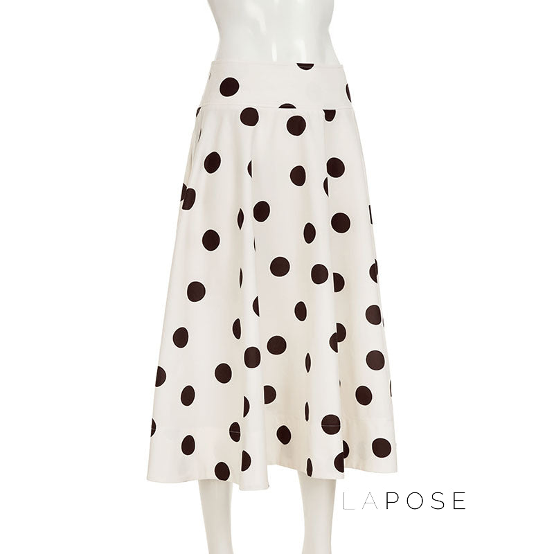 Jett Polka Dot Midi Skirt [M0SXGCVZ]