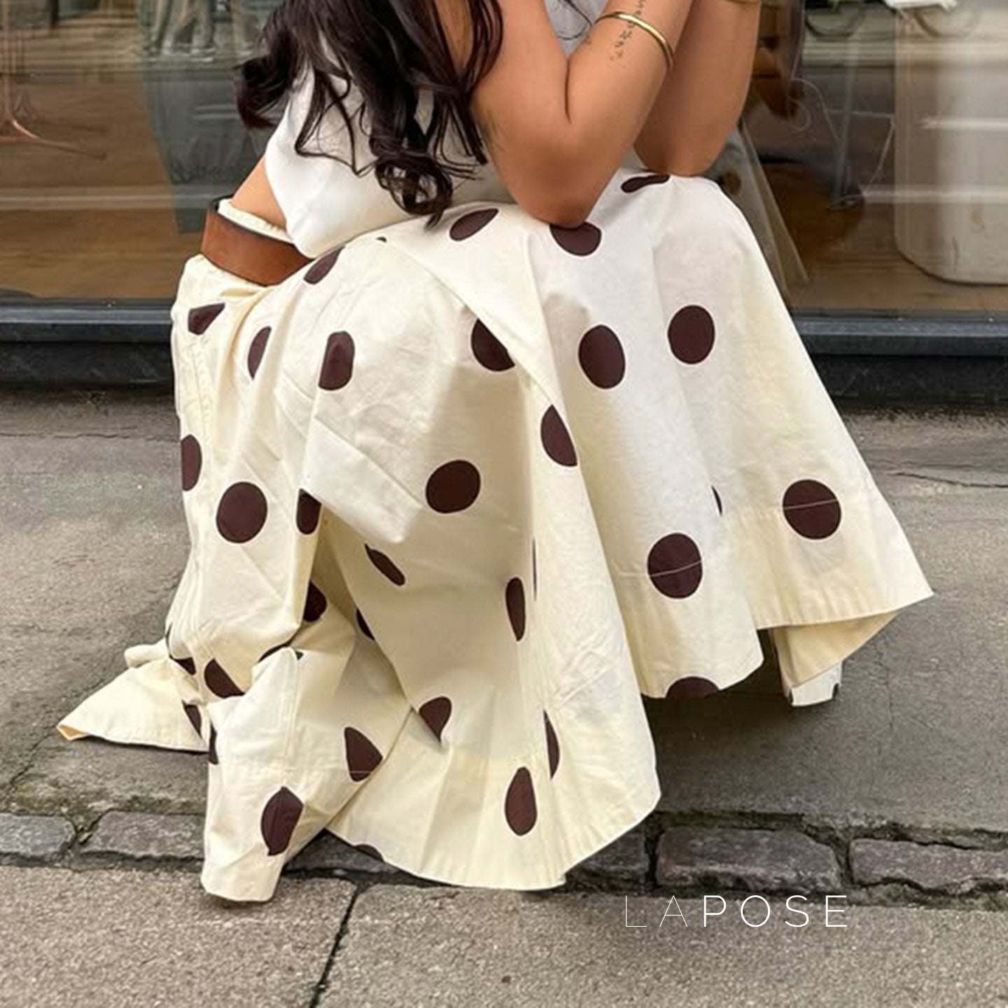 Jett Polka Dot Midi Skirt [8M9CS1EG]