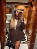 Jhene Waist-Cinching Blazer [PSGHWH1O]