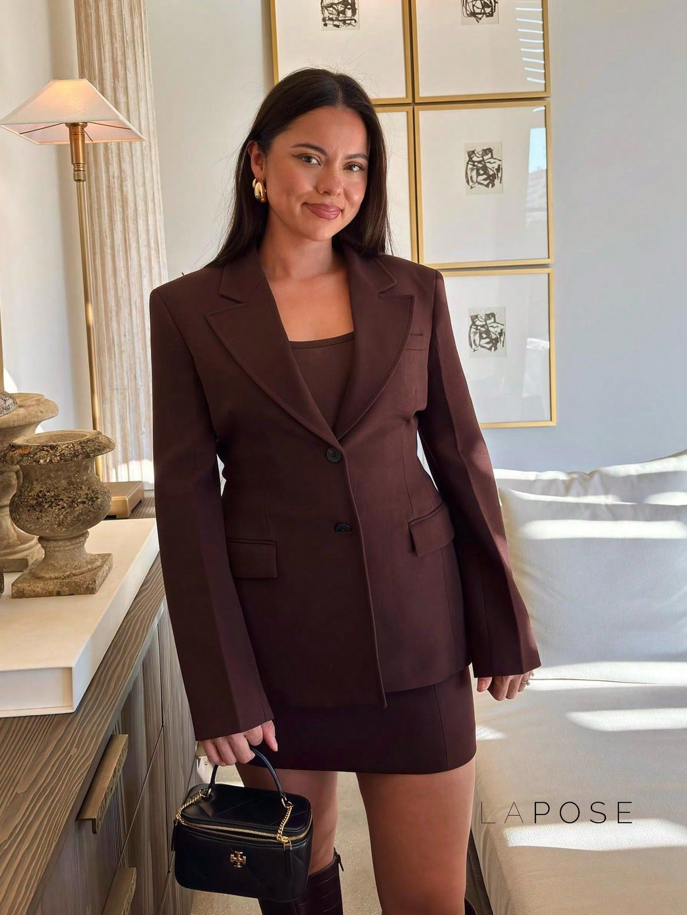 Jhene Waist-Cinching Blazer [4AK2PE6E]