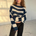 Johannah Striped Knit Sweater [LZ5VC0HB]