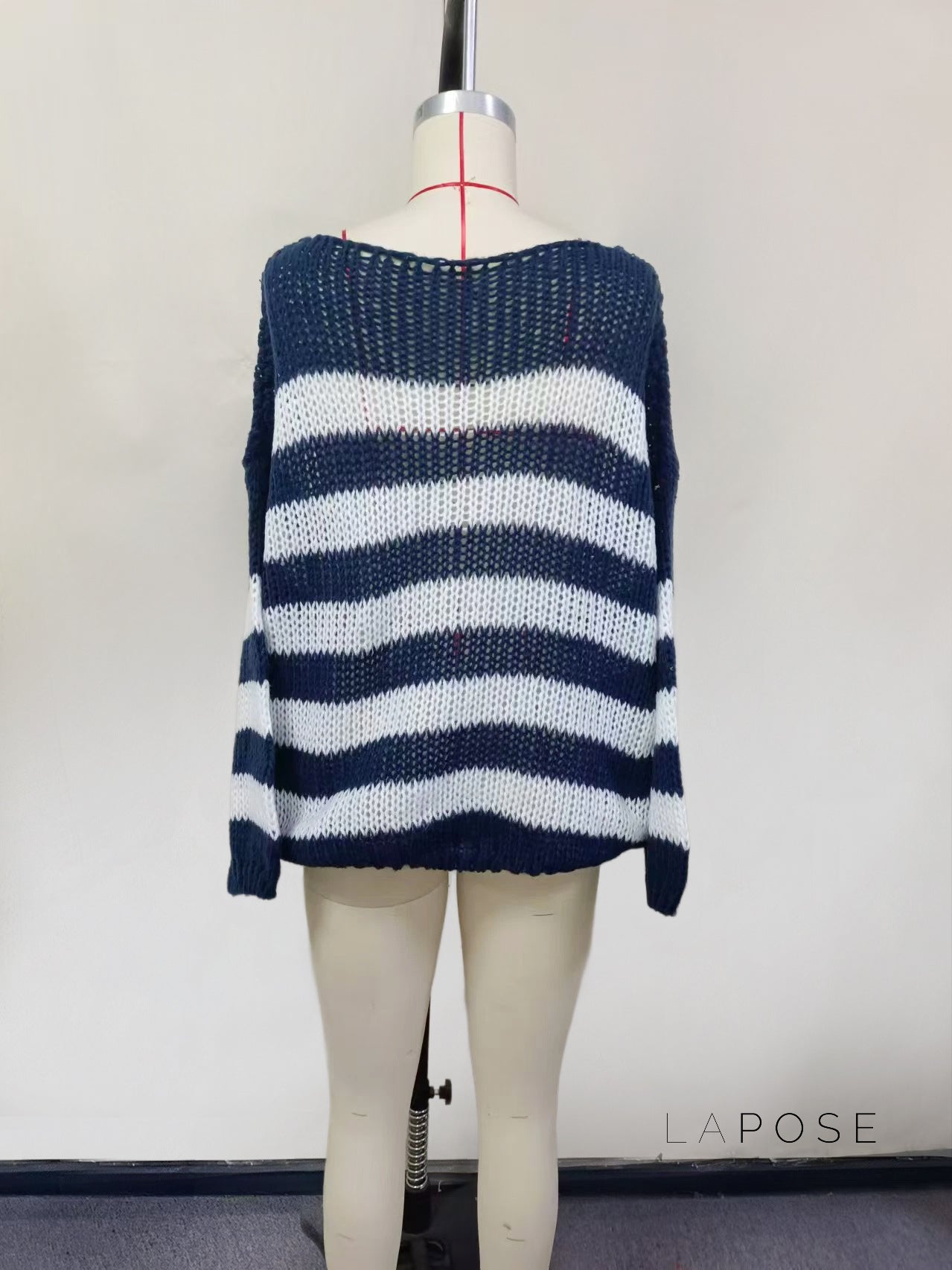Johannah Striped Knit Sweater [5L9Y5H2C]