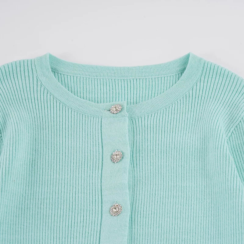 LaPose - Jolena Ribbed Long Sleeve Cardigan