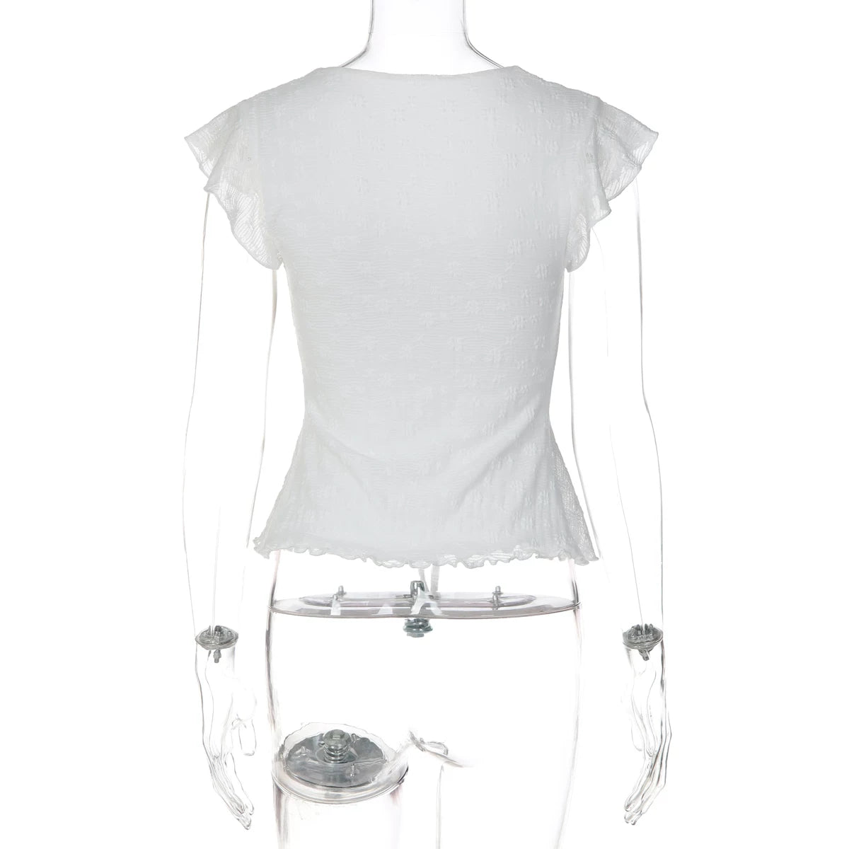 LaPose - Jonah Lace Flutter Sleeve Top