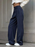 Joni Striped Wide-Leg Pants [Y4O4QQFD]