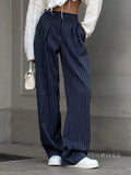 Joni Striped Wide-Leg Pants [R9E8ZZRS]